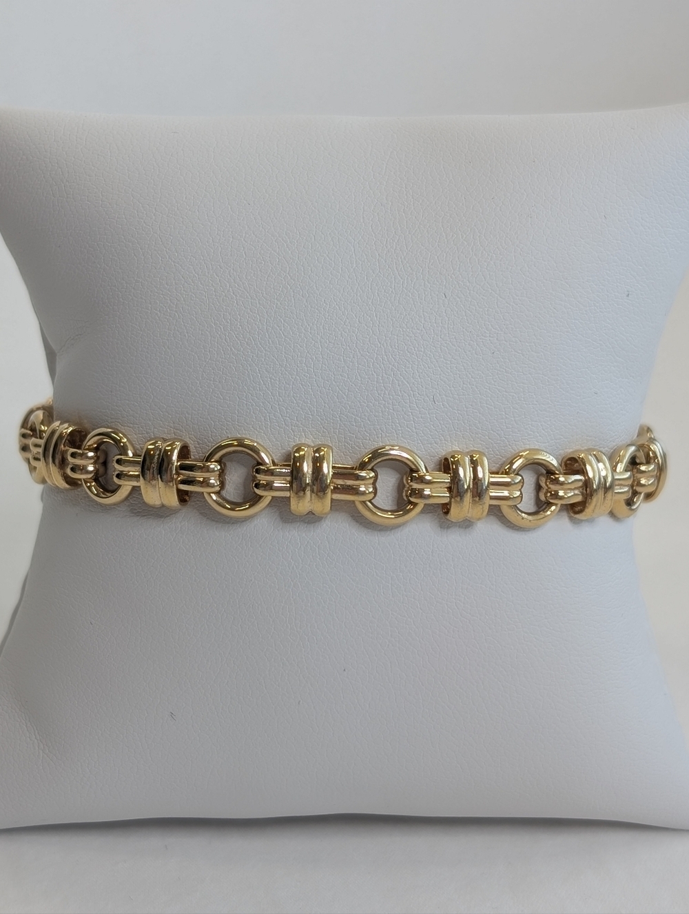 1980s Gold Chain Link Bracelet - Vintage Classic Estate Jewelry